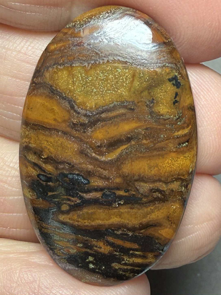 Oval 36x23mm Inferno Jasper Cabochon 28