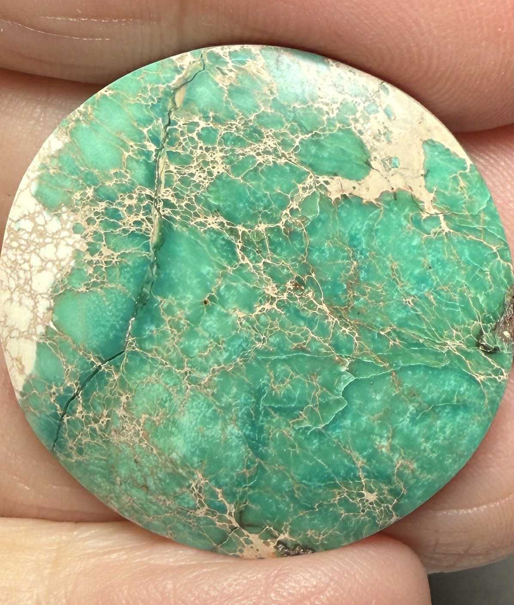 Round 30x30mm Sea Sediment Jasper Cabochon 49