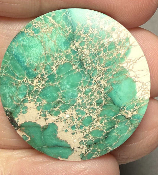 Round 30x30mm Sea Sediment Jasper Cabochon 53