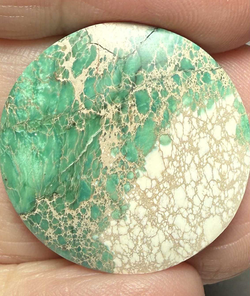 Round 28x28mm Sea Sediment Jasper Cabochon 59