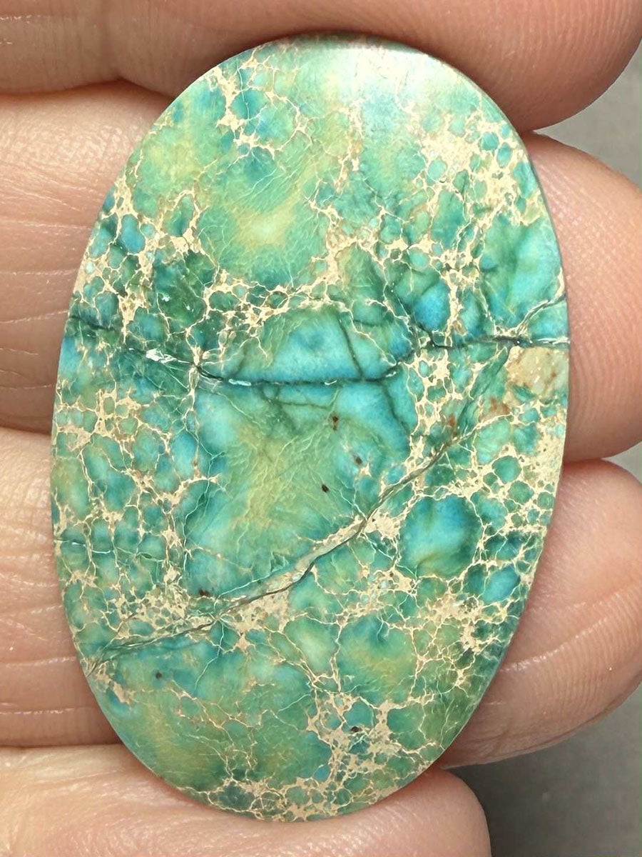 Oval 35x23mm Sea Sediment Jasper Cabochon 63