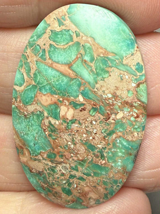 Oval 34x23mm Sea Sediment Jasper Cabochon 65