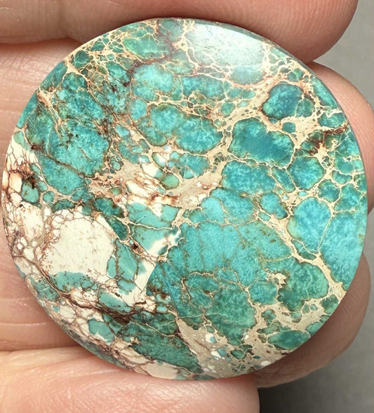 Round 29x29mm Sea Sediment Jasper Cabochon 70