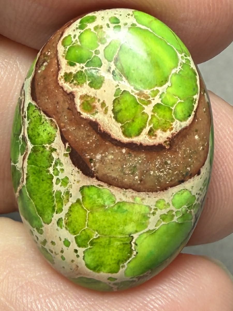 Oval 25x18mm Sea Sediment Jasper Cabochon 74