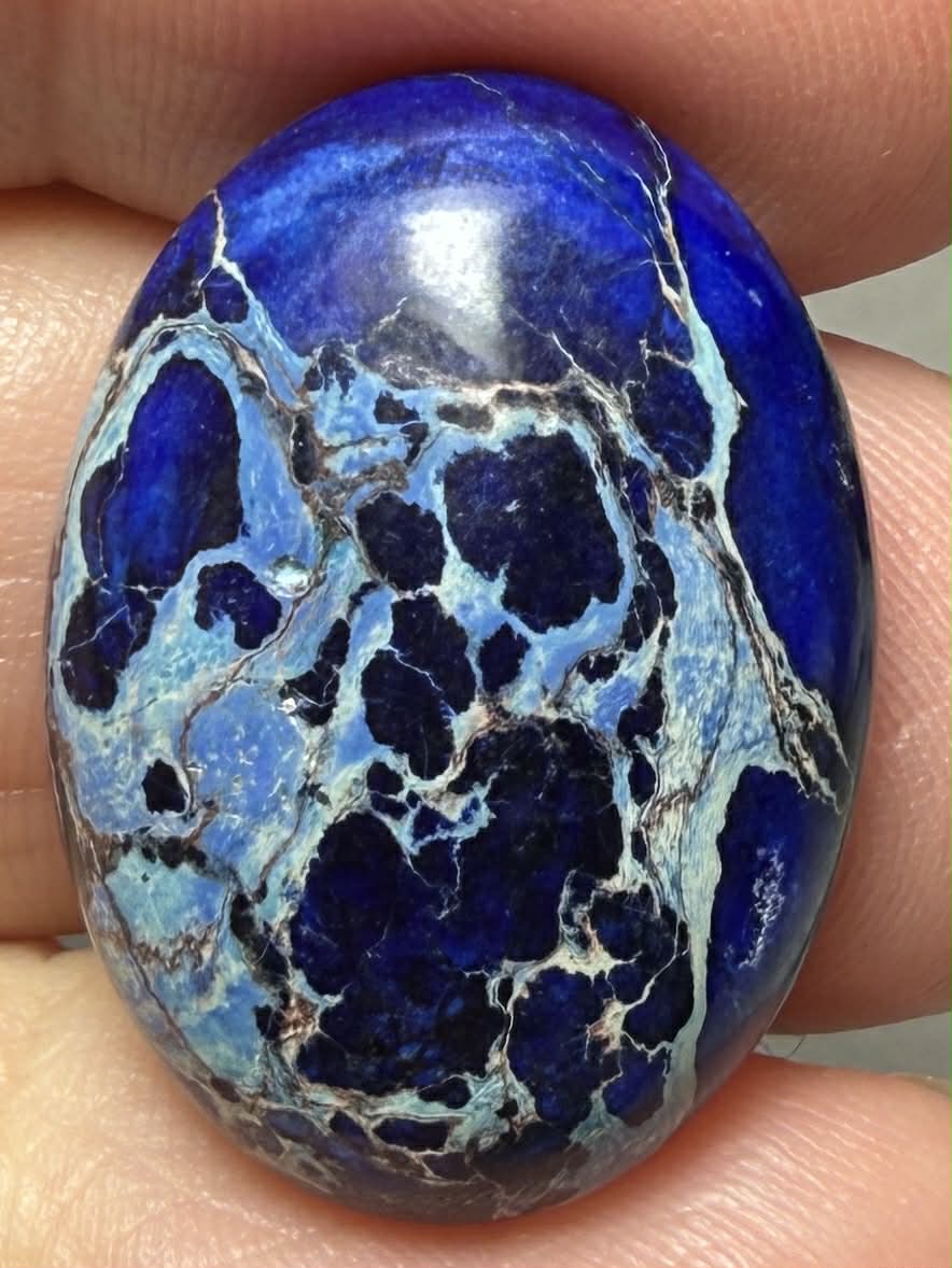 Oval 25x18mm Sea Sediment Jasper Cabochon 84