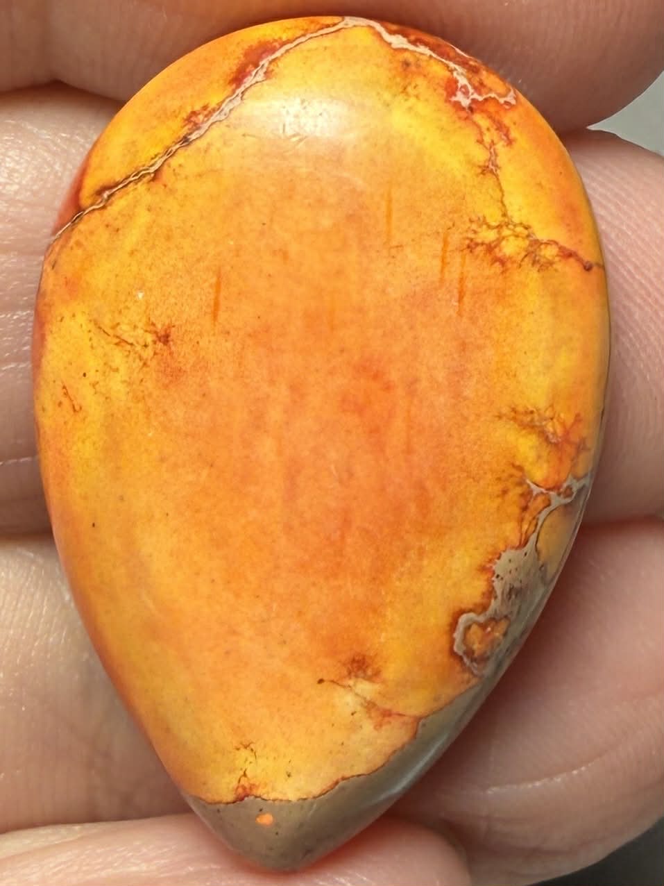 Teardrop 30x20mm Sea Sediment Jasper Cabochon 87