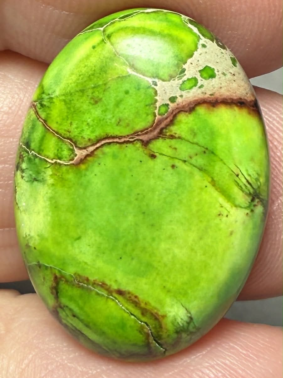 Oval 25x18mm Sea Sediment Jasper Cabochon 95