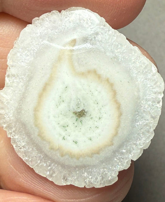 Freeform 29x26mm Natural Solar Quartz Slice 06