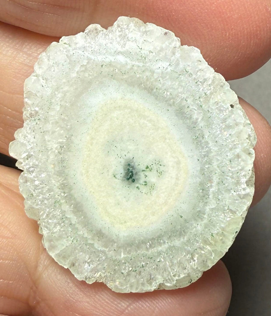 Freeform 33x29mm Natural Solar Quartz Slice 12