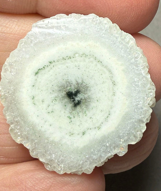 Freeform 29x28mm Natural Solar Quartz Slice 15