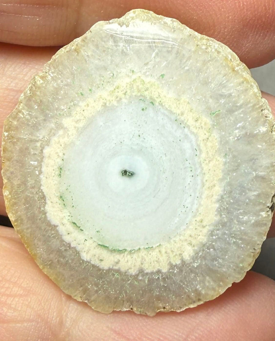 Freeform 30x28mm Natural Solar Quartz Slice 17