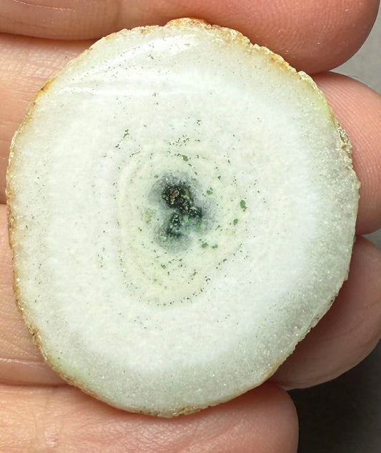 Freeform 34x31mm Natural Solar Quartz Slice 21