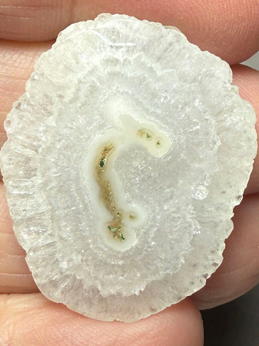 Freeform 33x27mm Natural Solar Quartz Slice 26