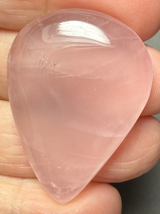Teardrop 40x28mm Rose Quartz Cabochon 06