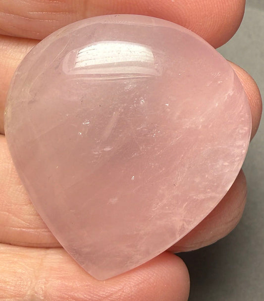 Teardrop 39x35mm Rose Quartz Cabochon 14