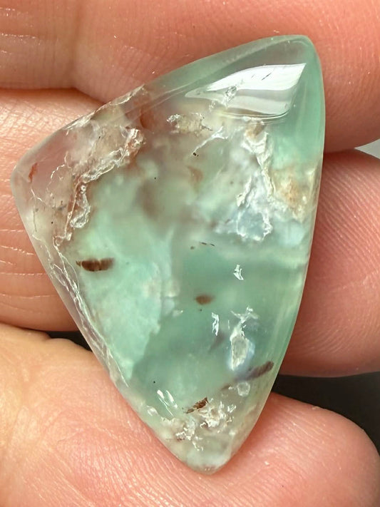 Freeform 28x20mm Aqua Chalcedony Cabochon 18