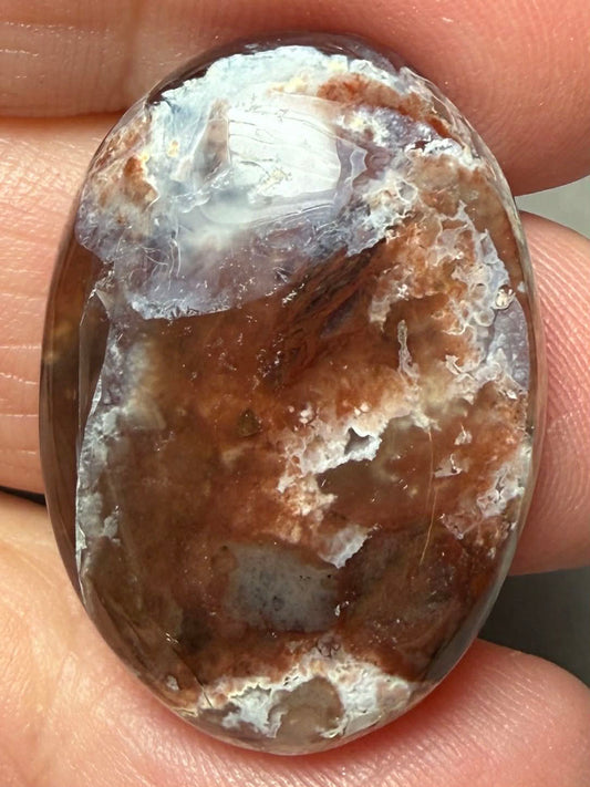 Oval 29x20mm Aqua Chalcedony Cabochon 19