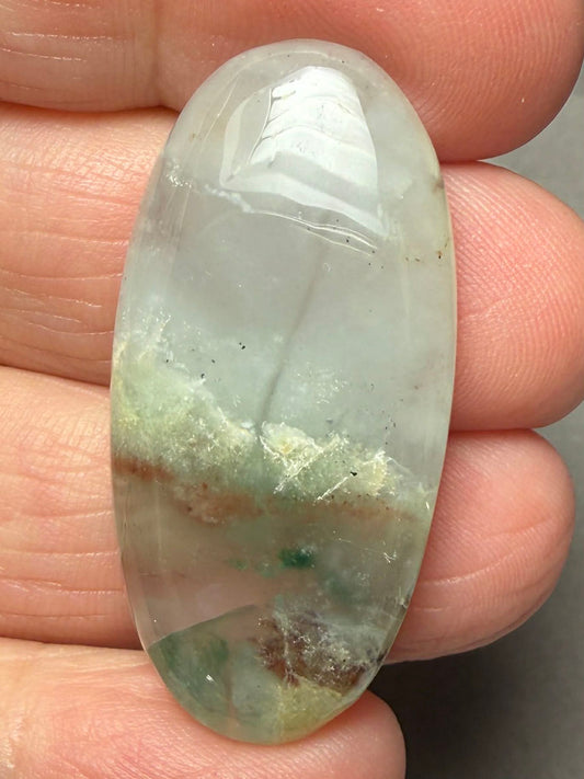 Oval 38x19mm Aqua Chalcedony Cabochon 23