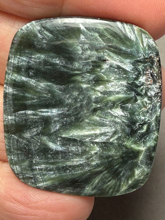 Rectangle 38x33mm Seraphinite Cabochon 46