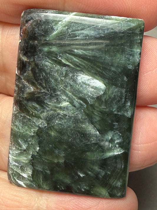 Rectangle 40x28mm Seraphinite Cabochon 51