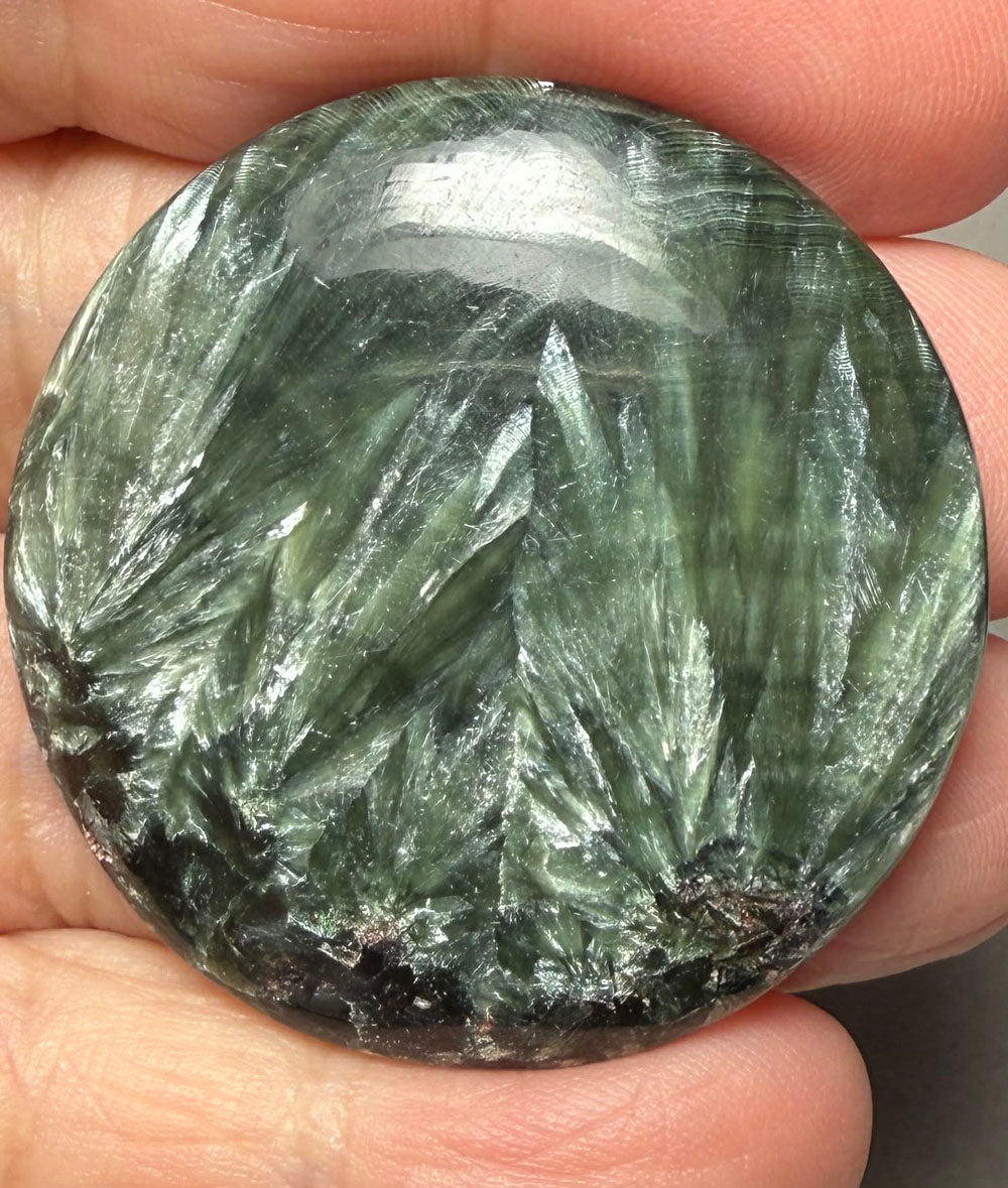 Round 40x40mm Seraphinite Cabochon 53