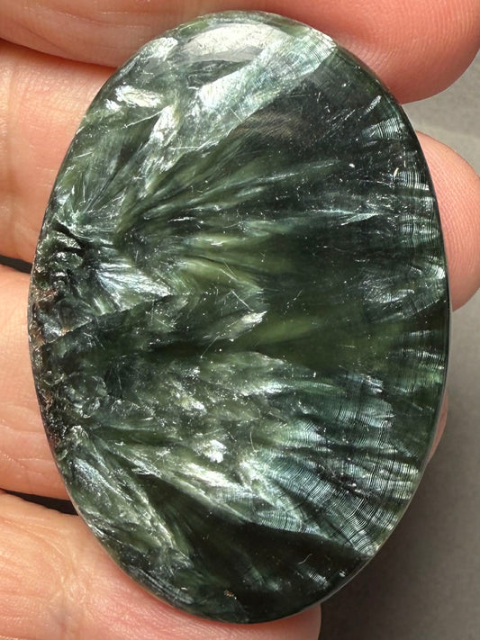 Oval 50x34mm Seraphinite Cabochon 57