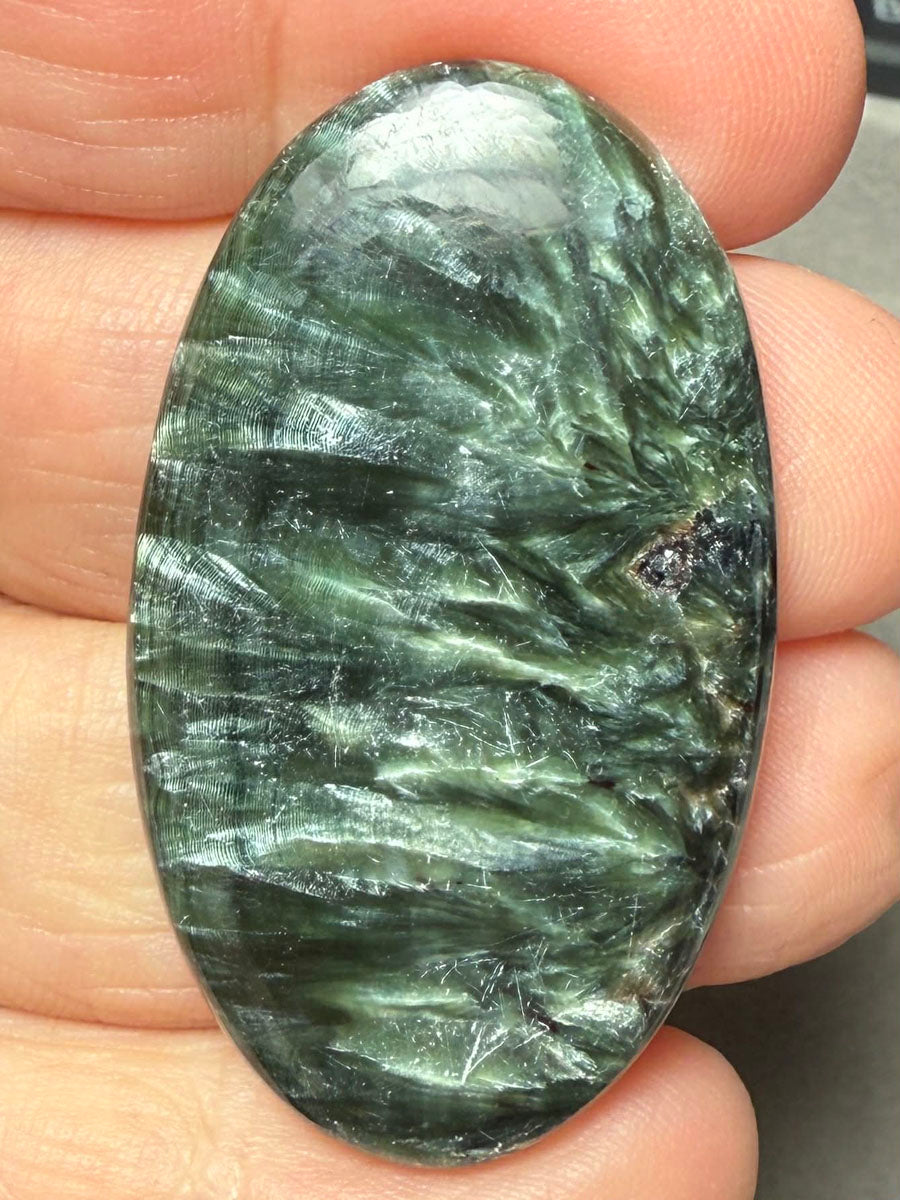 Oval 44x25mm Seraphinite Cabochon 66