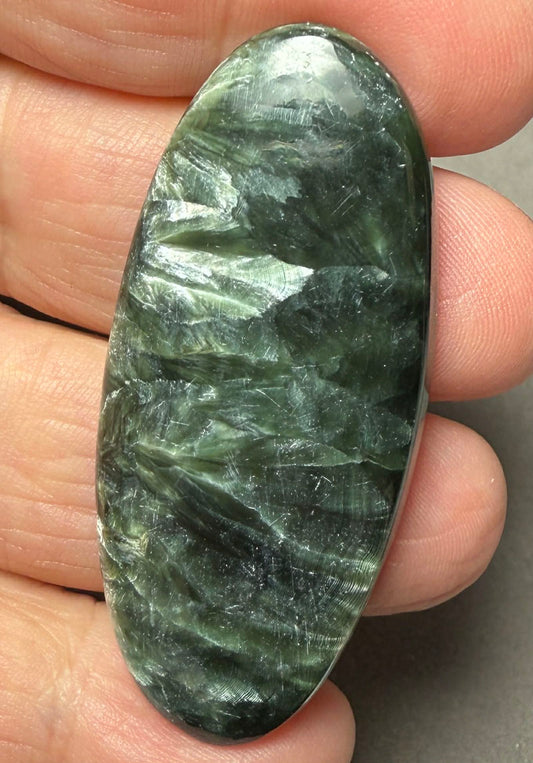 Oval 51x23mm Seraphinite Cabochon 69