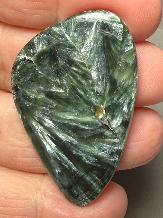 Freeform 46x29mm Seraphinite Cabochon 72