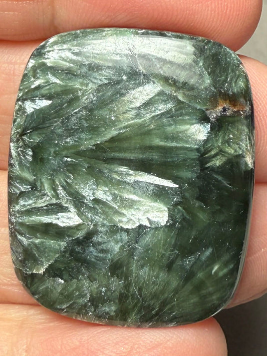 Rectangle 33x27mm Seraphinite Cabochon 73
