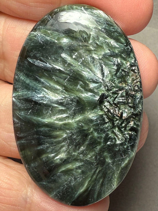 Oval 51x33mm Seraphinite Cabochon 75