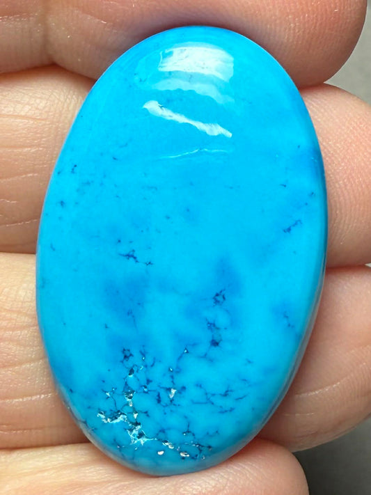 Oval 33x21mm Feroza Turquoise Cabochon 29