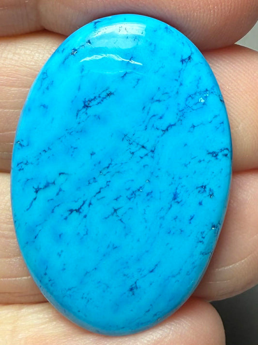 Oval 33x23mm Feroza Turquoise Cabochon 31