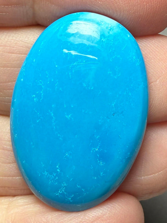 Oval 32x22mm Feroza Turquoise Cabochon 34