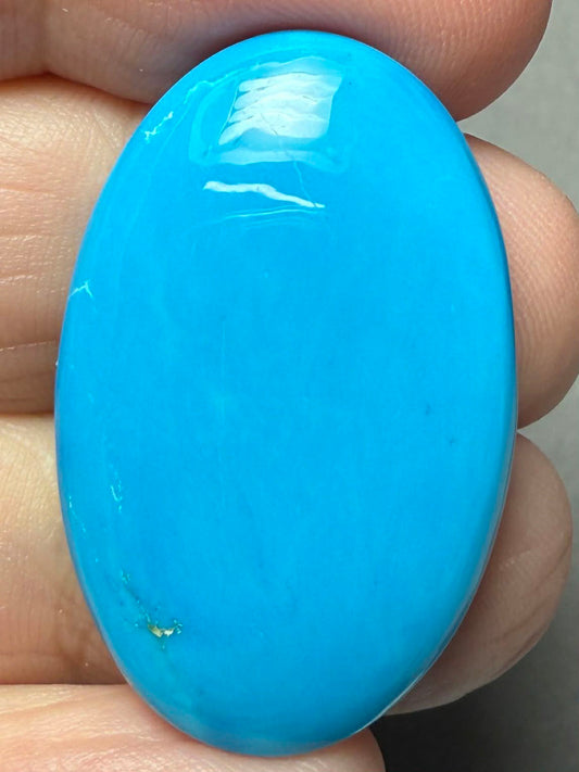 Oval 33x21mm Feroza Turquoise Cabochon 41