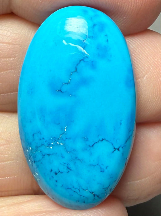 Oval 30x18mm Feroza Turquoise Cabochon 42