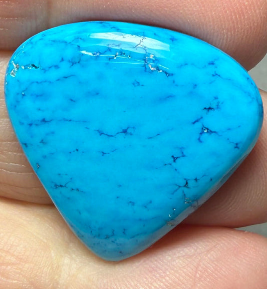 Teardrop 25x26mm Feroza Turquoise Cabochon 55
