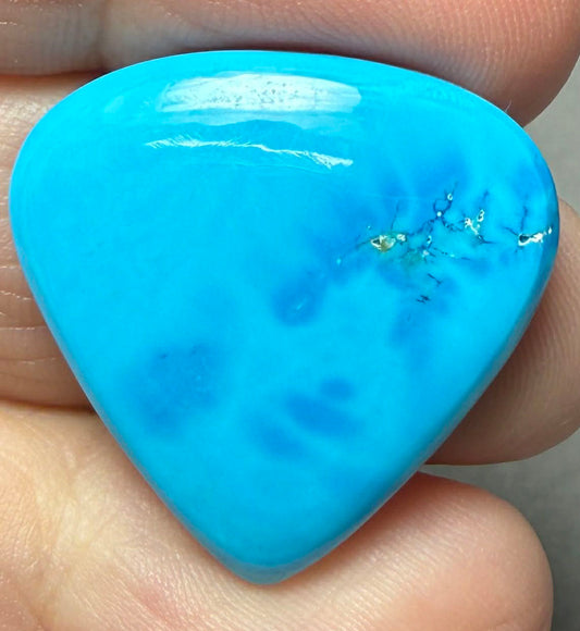 Teardrop 25x26mm Feroza Turquoise Cabochon 57