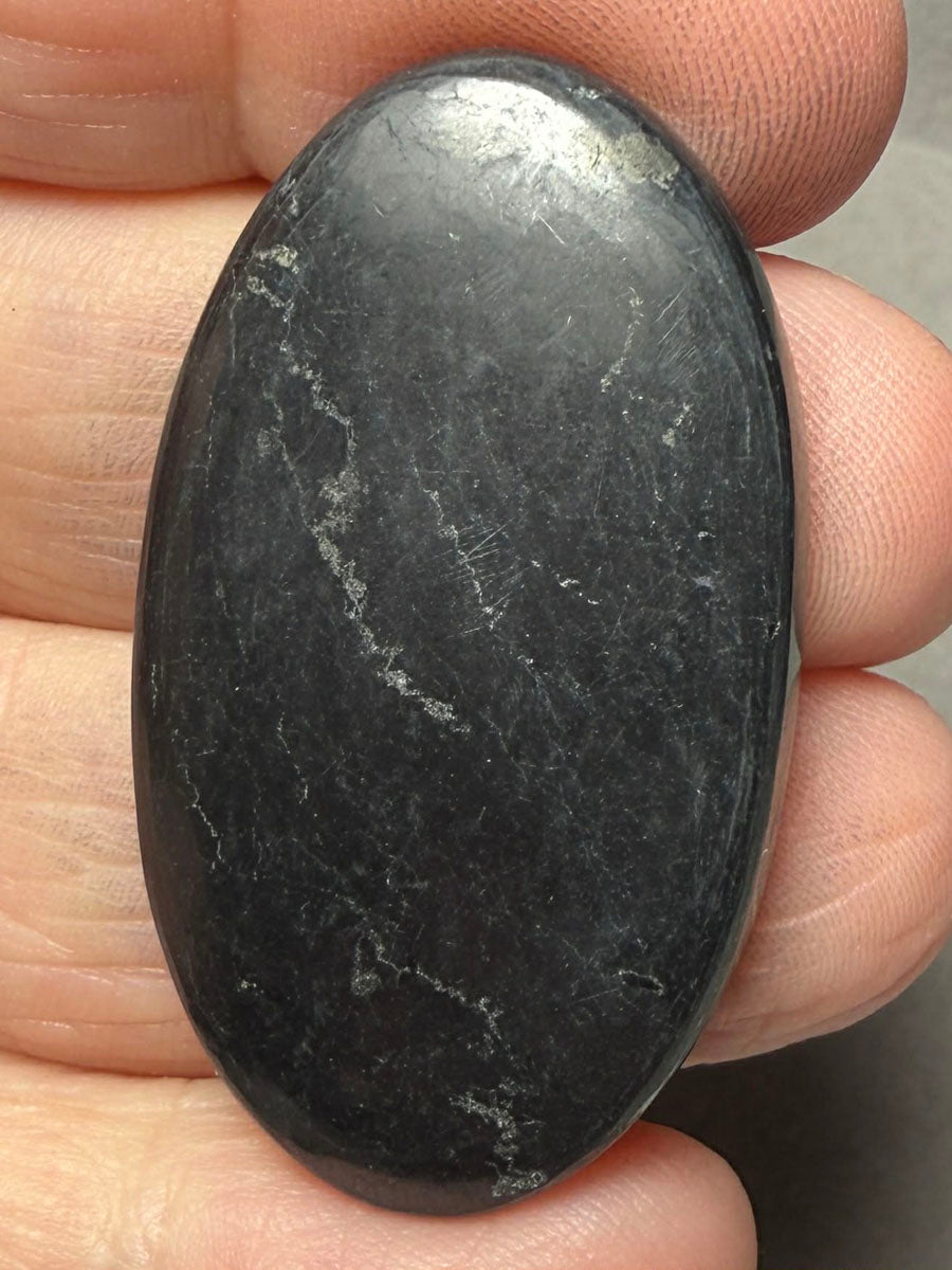 Oval 41x23mm Shungite Cabochon 30