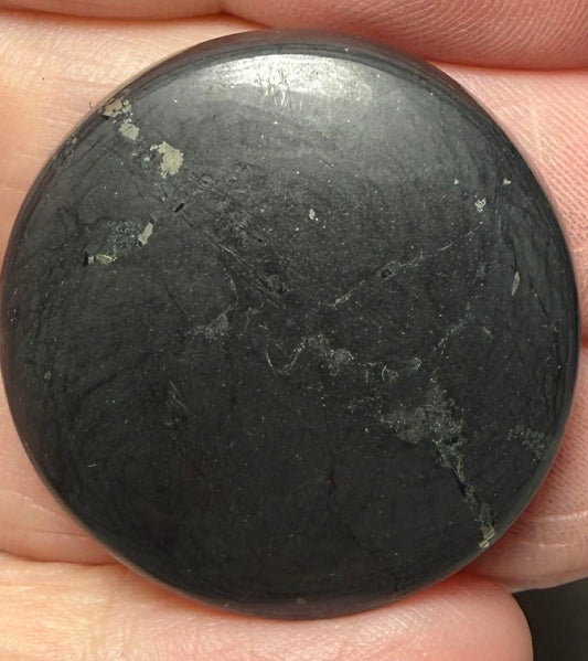 Round 30x30mm Shungite Cabochon 31