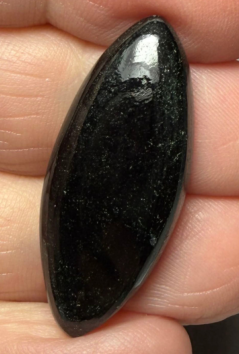 Marquise 34x14mm Black Tourmaline Cabochon 37