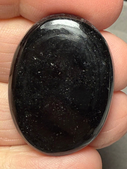 Oval 33x24mm Black Tourmaline Cabochon 41