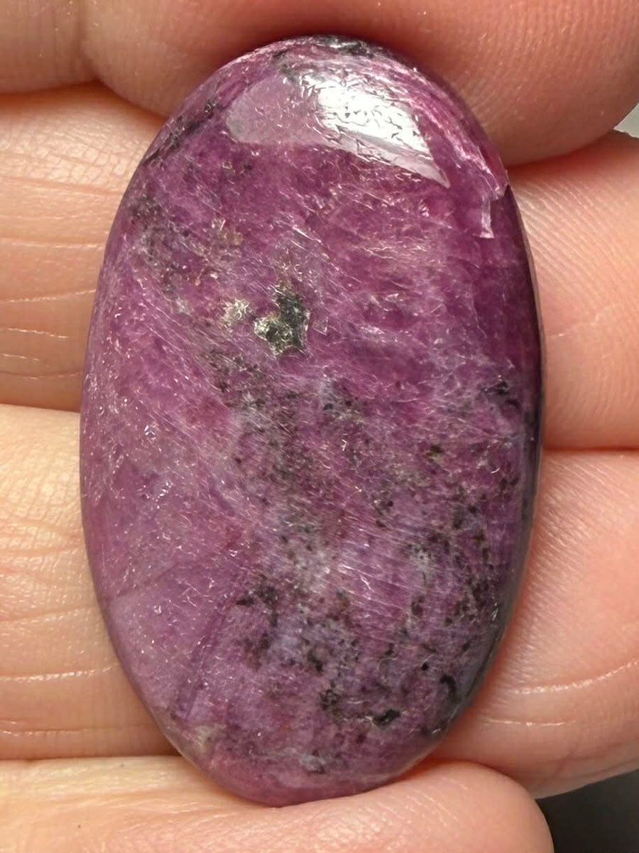 Oval 32x19mm Indian Ruby Cabochon 20