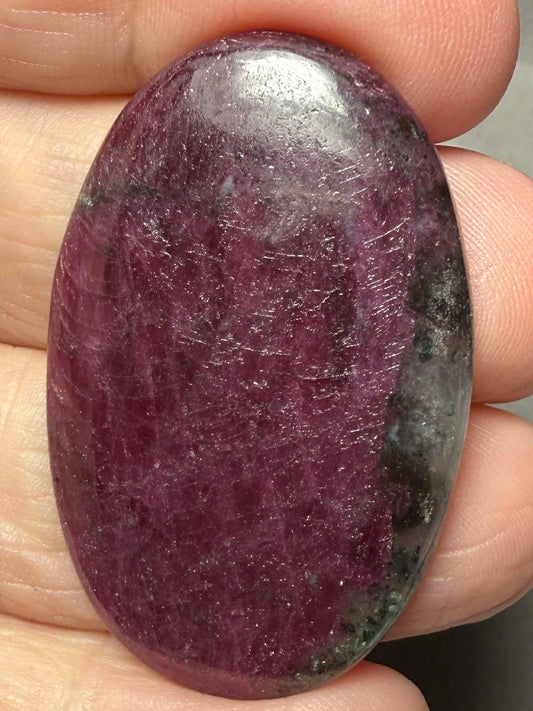 Oval 42x27mm Indian Ruby Cabochon 37
