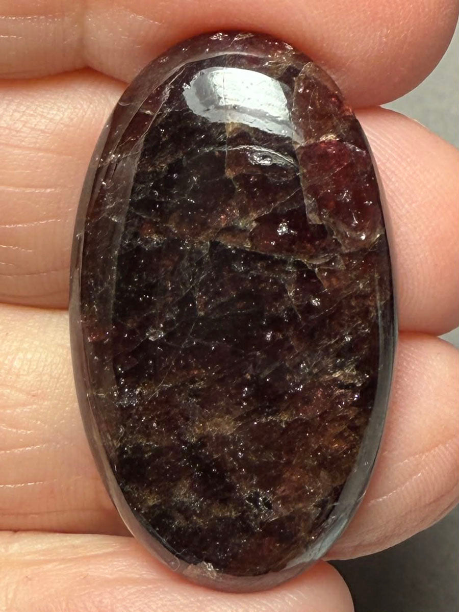 Oval 34x20mm Indian Garnet Cabochon 13