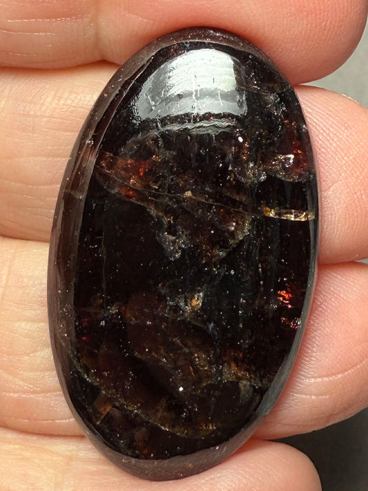 Oval 40x23mm Indian Garnet Cabochon 14