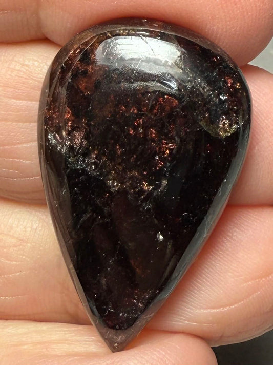 Teardrop 33x21mm Indian Garnet Cabochon 15