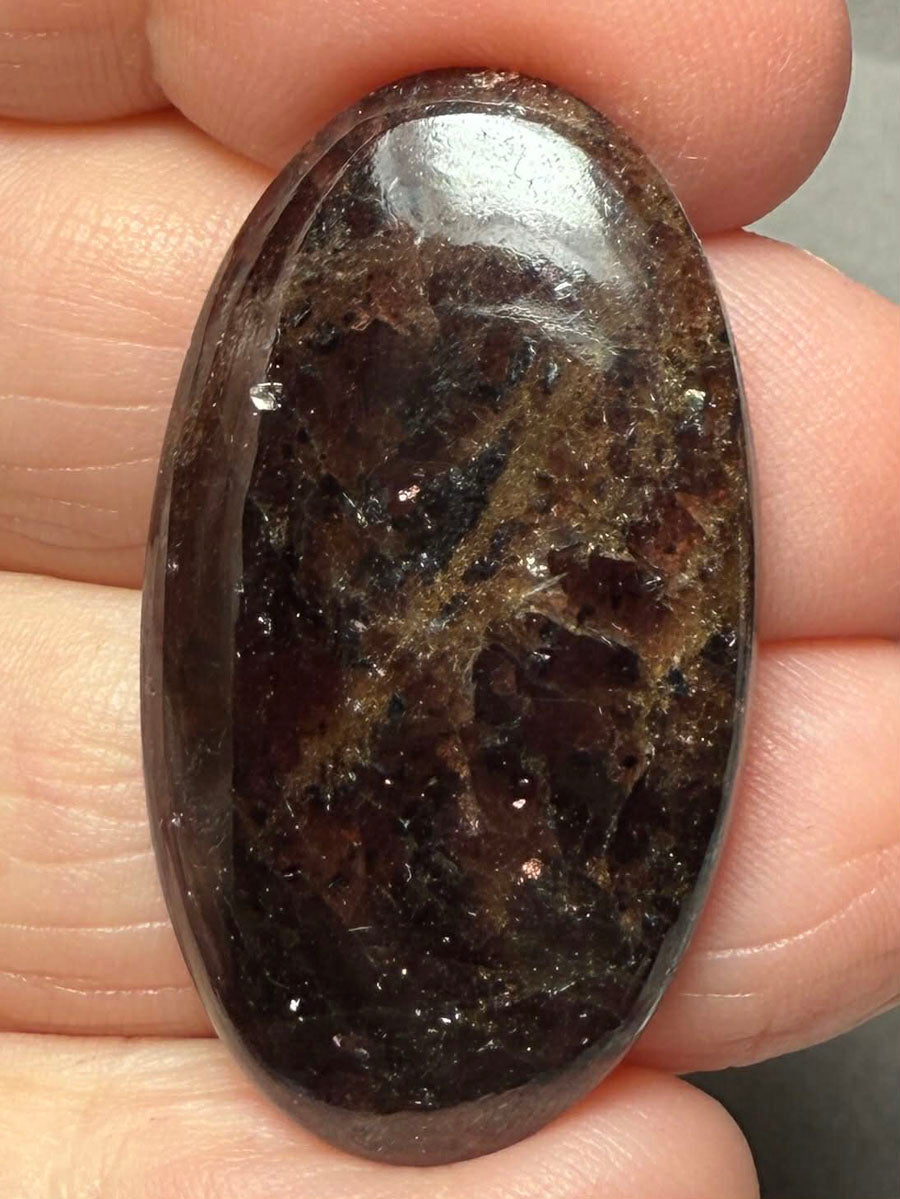 Oval 36x20mm Indian Garnet Cabochon 18