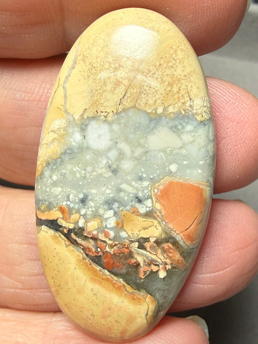 Oval 43x23mm Brecciated Mookaite Cabochon 29