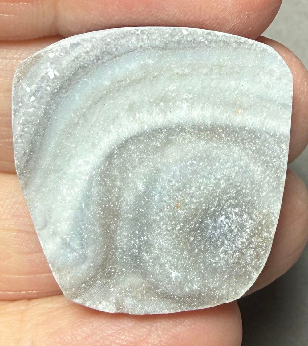 Freeform 28x29mm Druzy Desert Chalcedony Cabochon 22